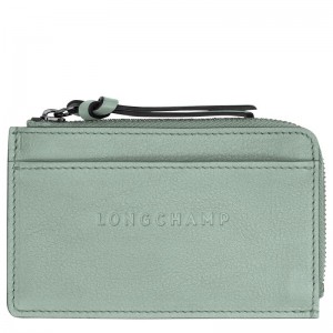 Longchamp 3D Men Card Holder Blue Green | Australia-710EGFBCV