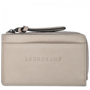 Longchamp 3D Men Card Holder Brown | Australia-984UIKJCF