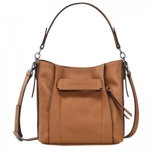 Longchamp 3D S Women Crossbody Bag Beige | Australia-703AFNDYX