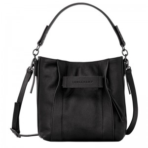 Longchamp 3D S Women Crossbody Bag Black | Australia-584CPMEVY