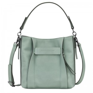 Longchamp 3D S Women Crossbody Bag Blue Green | Australia-857NKFGYL