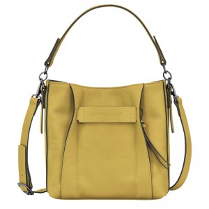 Longchamp 3D S Women Crossbody Bag Yellow | Australia-673XZYLIS