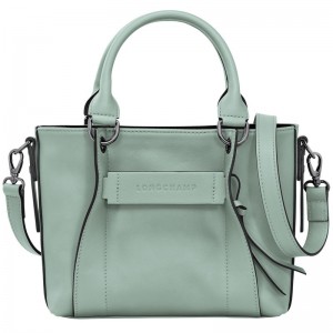 Longchamp 3D S Women Handbag Blue Green | Australia-690GKCFTQ