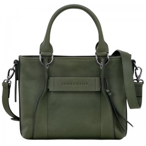 Longchamp 3D S Women Handbag Khaki | Australia-670SWBRHL