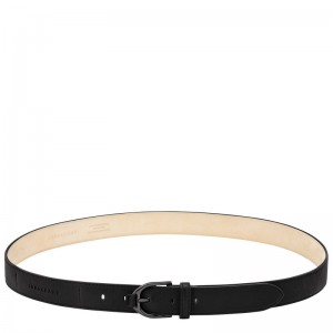 Longchamp 3D Women Belt Black | Australia-149BMDQCW