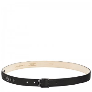 Longchamp 3D Women Belt Black | Australia-628IXMAZG