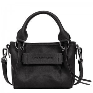 Longchamp 3D Xs Women Handbag Black | Australia-310BKMLFR