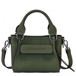 Longchamp 3D Xs Women Handbag Khaki | Australia-205HWGTPV