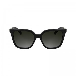 Longchamp Acetate Women Sunglasses Black | Australia-758QPIYVR