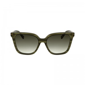 Longchamp Acetate Women Sunglasses Green | Australia-271RIMHEO