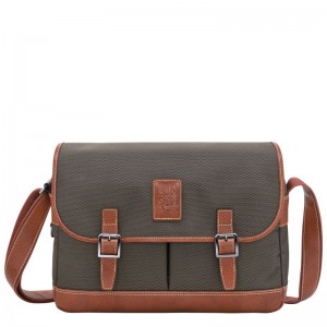 Longchamp Boxford L Men Crossbody Bag Brown | Australia-278DUFLHV