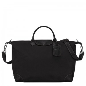 Longchamp Boxford L Women Travel Bag Black | Australia-107UVKRLZ