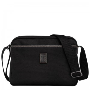 Longchamp Boxford M Camera Men Crossbody Bag Black | Australia-031MQUSGO