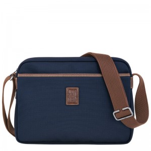 Longchamp Boxford M Camera Men Crossbody Bag Blue | Australia-679HUNCSJ