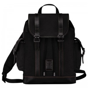 Longchamp Boxford Men Backpack Black | Australia-674ERZFDU