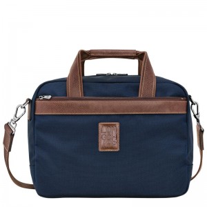 Longchamp Boxford S Men Travel Bag Blue | Australia-087JGARWD