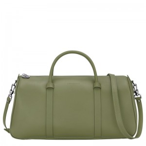 Longchamp Daylong L Women Handbag Green | Australia-391KIOEDG