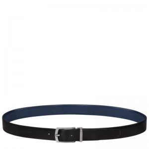 Longchamp Delta Box Men Belt Black / Navy | Australia-907GBNOZT