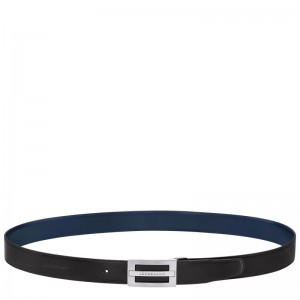 Longchamp Delta Box Men Belt Black / Navy | Australia-157UTBVSP