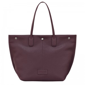 Longchamp Essential L Men Tote Bag Dark Purple | Australia-068AWZRXG