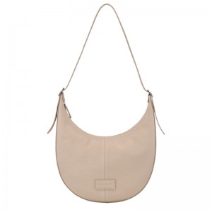 Longchamp Essential L Women Crossbody Bag Beige | Australia-936HTKCRX