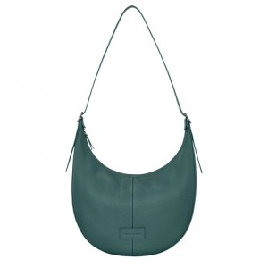 Longchamp Essential L Women Crossbody Bag Blue Green | Australia-546UKCMNH