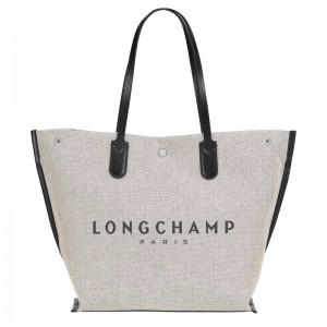 Longchamp Essential L Women Tote Bag Cream | Australia-691DQYEHP