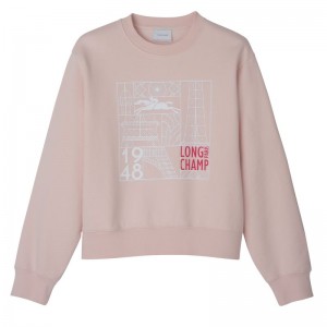 Longchamp Jersey Women Sweatshirt Rose | Australia-463TGSDKE