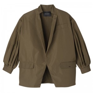 Longchamp Kimono Women Jacket Olive | Australia-038YJOFGU
