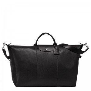 Longchamp Le Foulonné L Men Travel Bag Black | Australia-056XFWCKS
