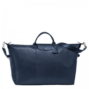 Longchamp Le Foulonné L Women Travel Bag Navy | Australia-560VLYKQD
