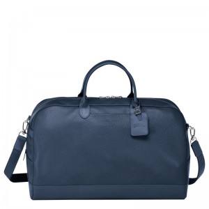 Longchamp Le Foulonné L Women Travel Bag Navy | Australia-084HVBGYK
