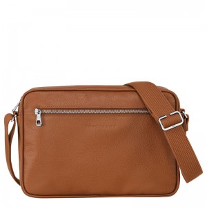 Longchamp Le Foulonné M Camera Men Crossbody Bag Brown | Australia-842RVMOLH