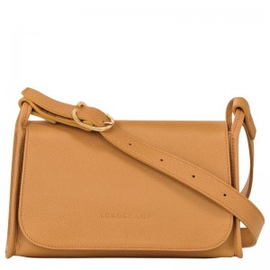 Longchamp Le Foulonné M Women Crossbody Bag Brown | Australia-437XTFBMV