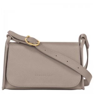 Longchamp Le Foulonné M Women Crossbody Bag Grey | Australia-916ZKELRJ
