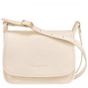 Longchamp Le Foulonné M Women Crossbody Bag Beige | Australia-019TYMEPW