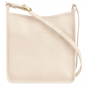 Longchamp Le Foulonné M Women Crossbody Bag Beige | Australia-945GIWRZD