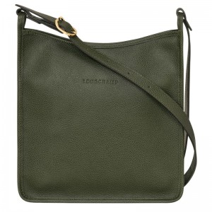 Longchamp Le Foulonné M Women Crossbody Bag Khaki | Australia-491TXBCIA