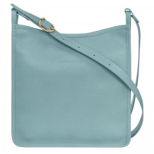 Longchamp Le Foulonné M Women Crossbody Bag Blue | Australia-237ICGHAS