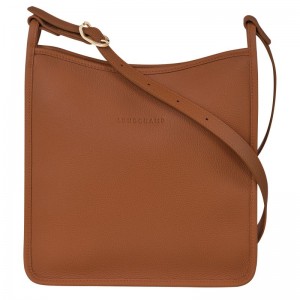 Longchamp Le Foulonné M Women Crossbody Bag Brown | Australia-650QCZIDV