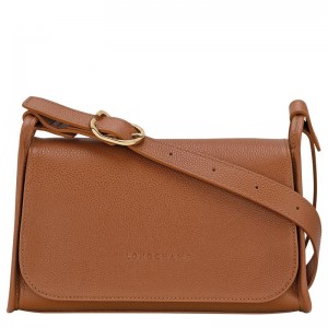 Longchamp Le Foulonné M Women Crossbody Bag Brown | Australia-021DFAKRV