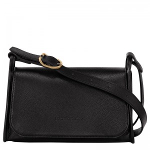 Longchamp Le Foulonné M Women Crossbody Bag Black | Australia-129VNZJLO