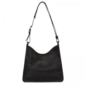 Longchamp Le Foulonné M Women Hobo Bag Black | Australia-564VNIQWG