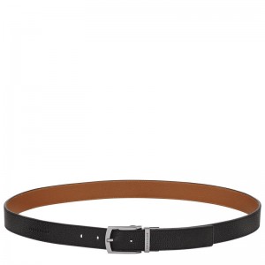 Longchamp Le Foulonné Men Belt Black | Australia-104TANQZJ