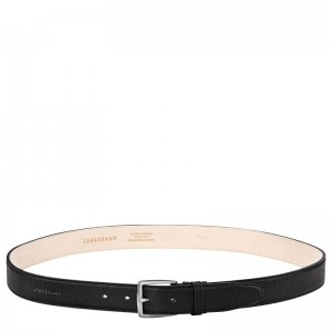 Longchamp Le Foulonné Men Belt Black | Australia-972QZXICA
