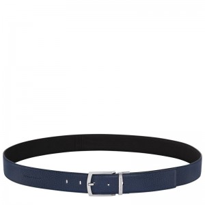 Longchamp Le Foulonné Men Belt Navy / Black | Australia-679UAGPSZ