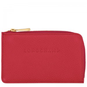 Longchamp Le Foulonné Men Card Holder Red | Australia-961ZOAHMX