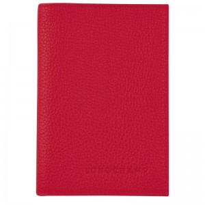 Longchamp Le Foulonné Men Passport Holder Red | Australia-032CRGPXA