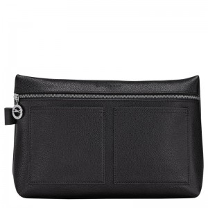 Longchamp Le Foulonné Men Toiletry Bags Black | Australia-298EKQUGY