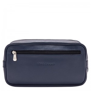 Longchamp Le Foulonné Men Toiletry Bags Navy | Australia-637ZVPYHO